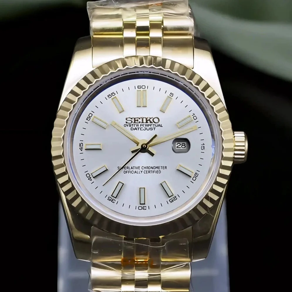 Ladies White Gold DJ | 31mm - Image 2