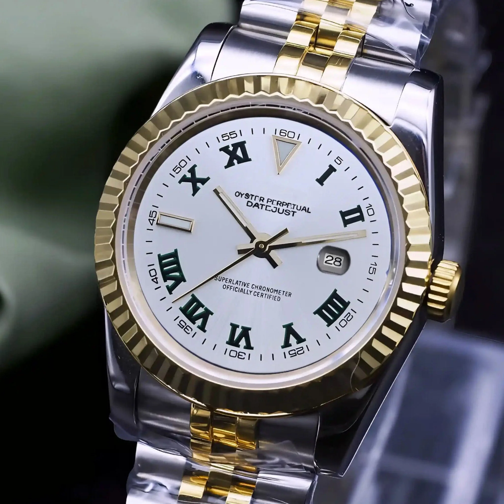 Ladies Wimbledon Two Tone Gold White DJ | 31mm