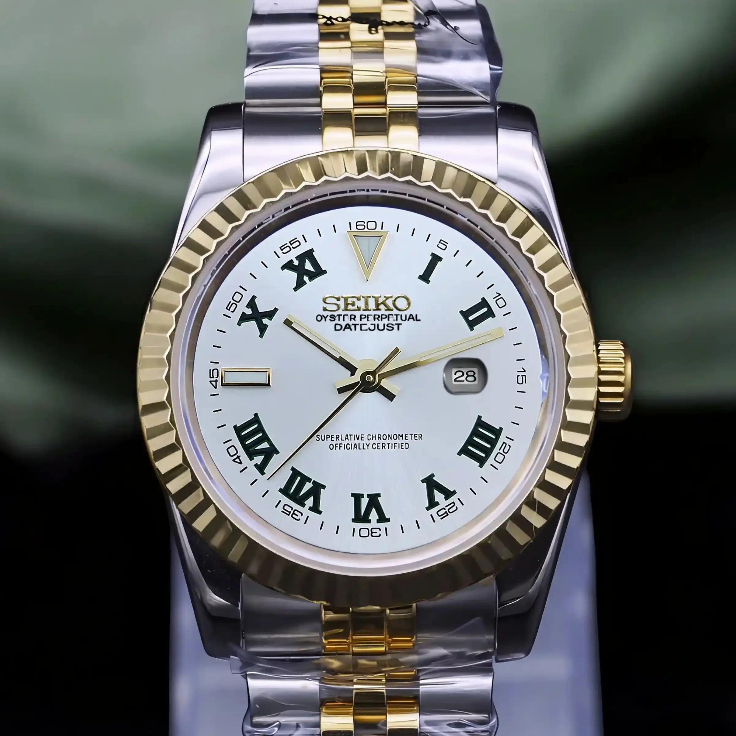 Ladies Wimbledon Two Tone Gold White DJ | 31mm - Image 2