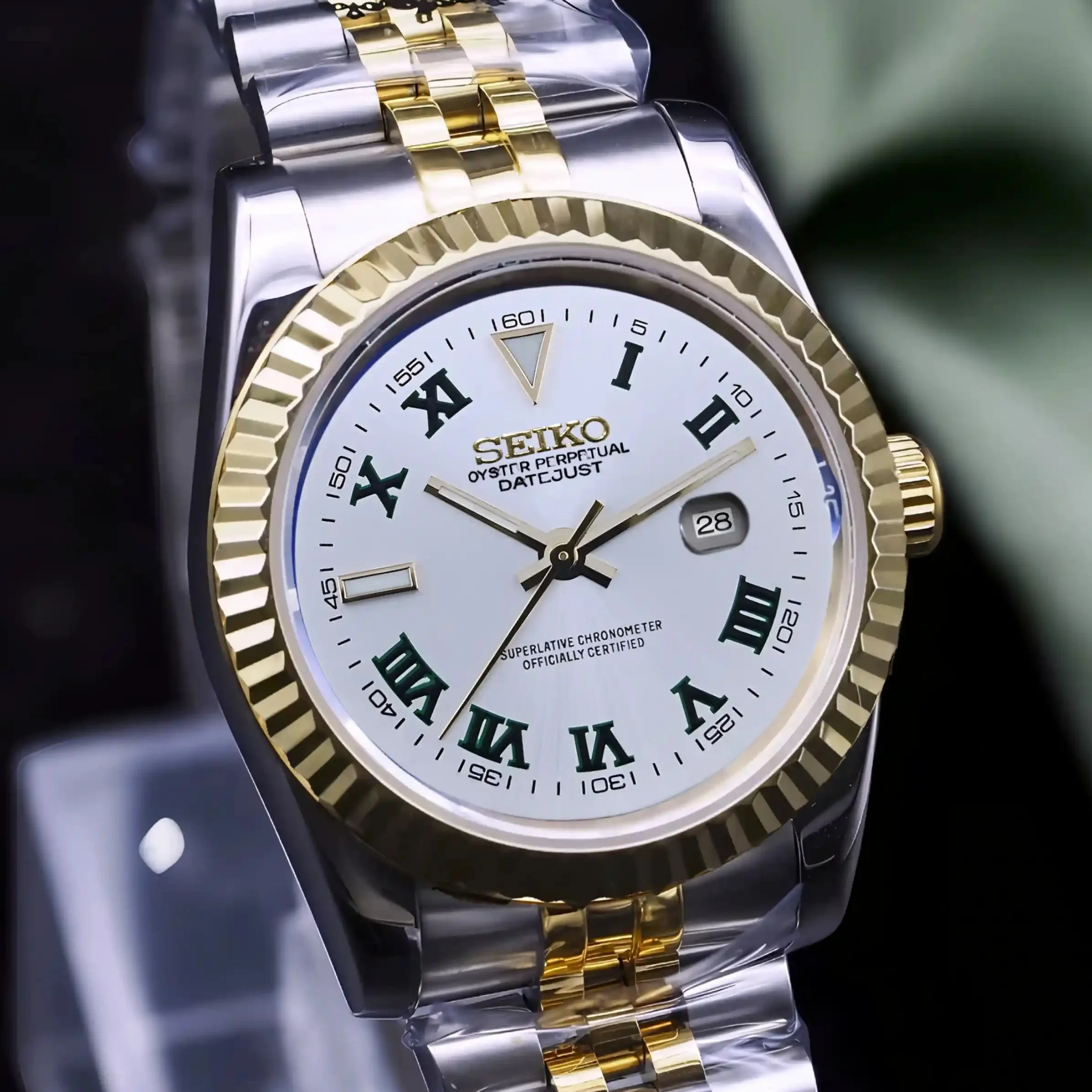 Ladies Wimbledon Two Tone Gold White DJ | 31mm - Image 3
