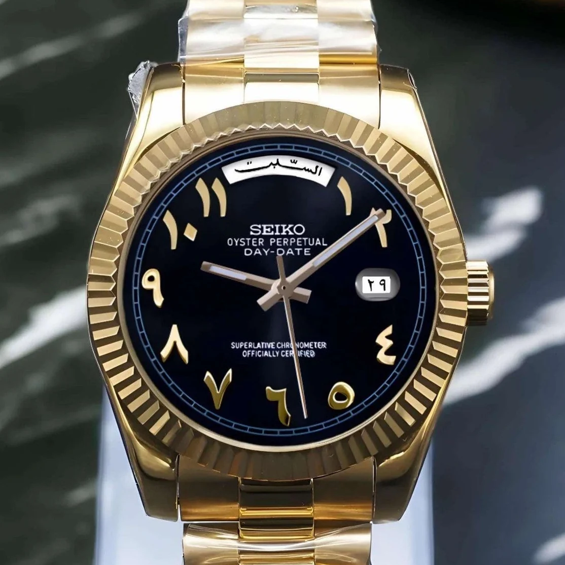 Day Date | Black and Gold Arabic - Image 3
