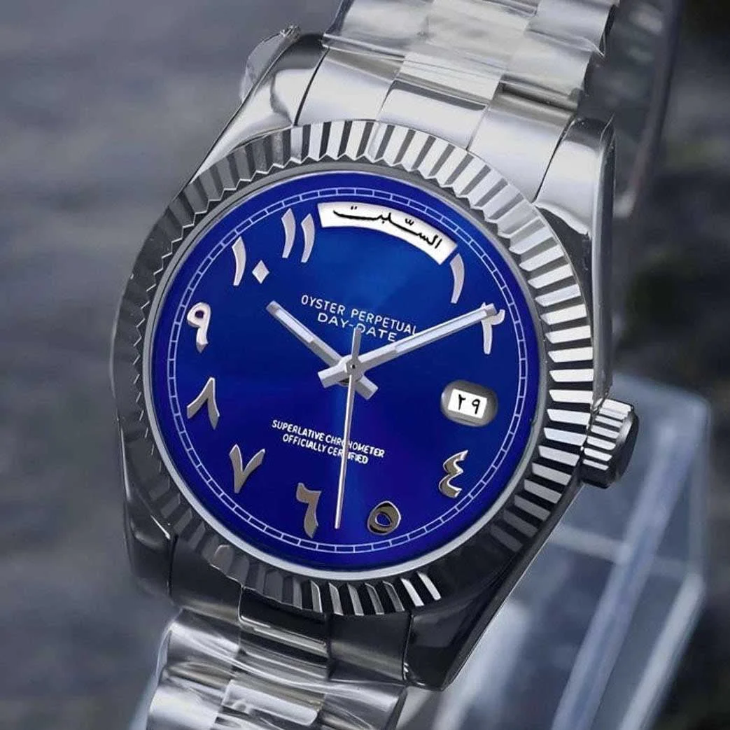 Day Date | Blue Arabic