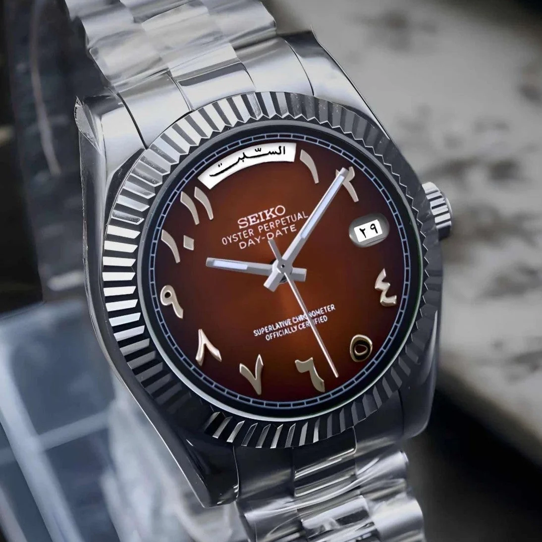 Day Date | Chocolate Brown Arabic - Image 3
