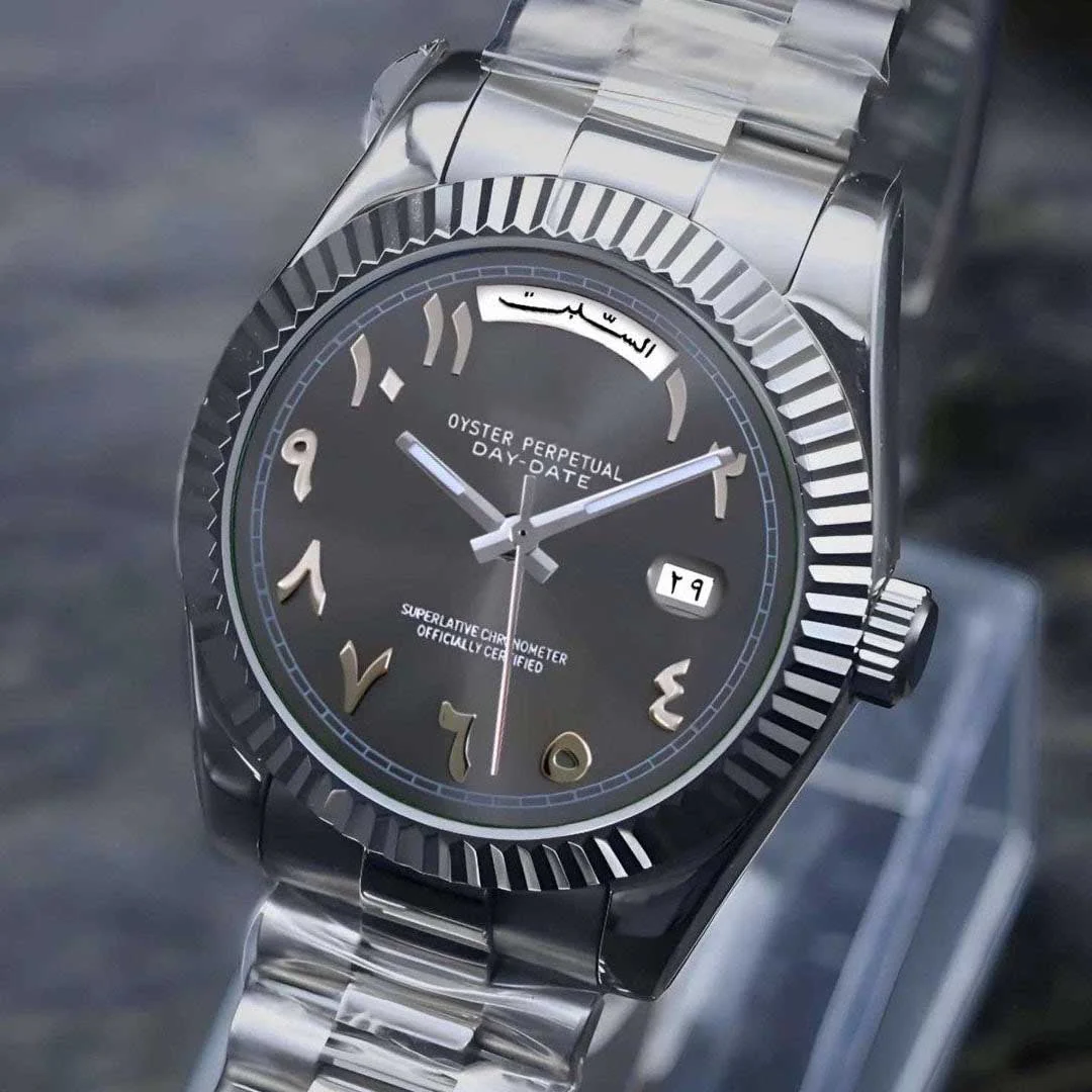 Day Date | Grey Arabic