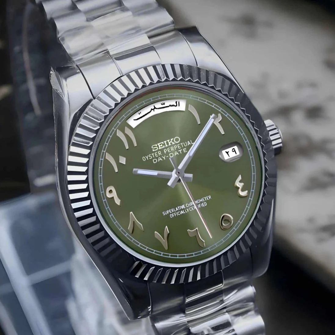 Day Date | Olive Green Arabic - Image 2