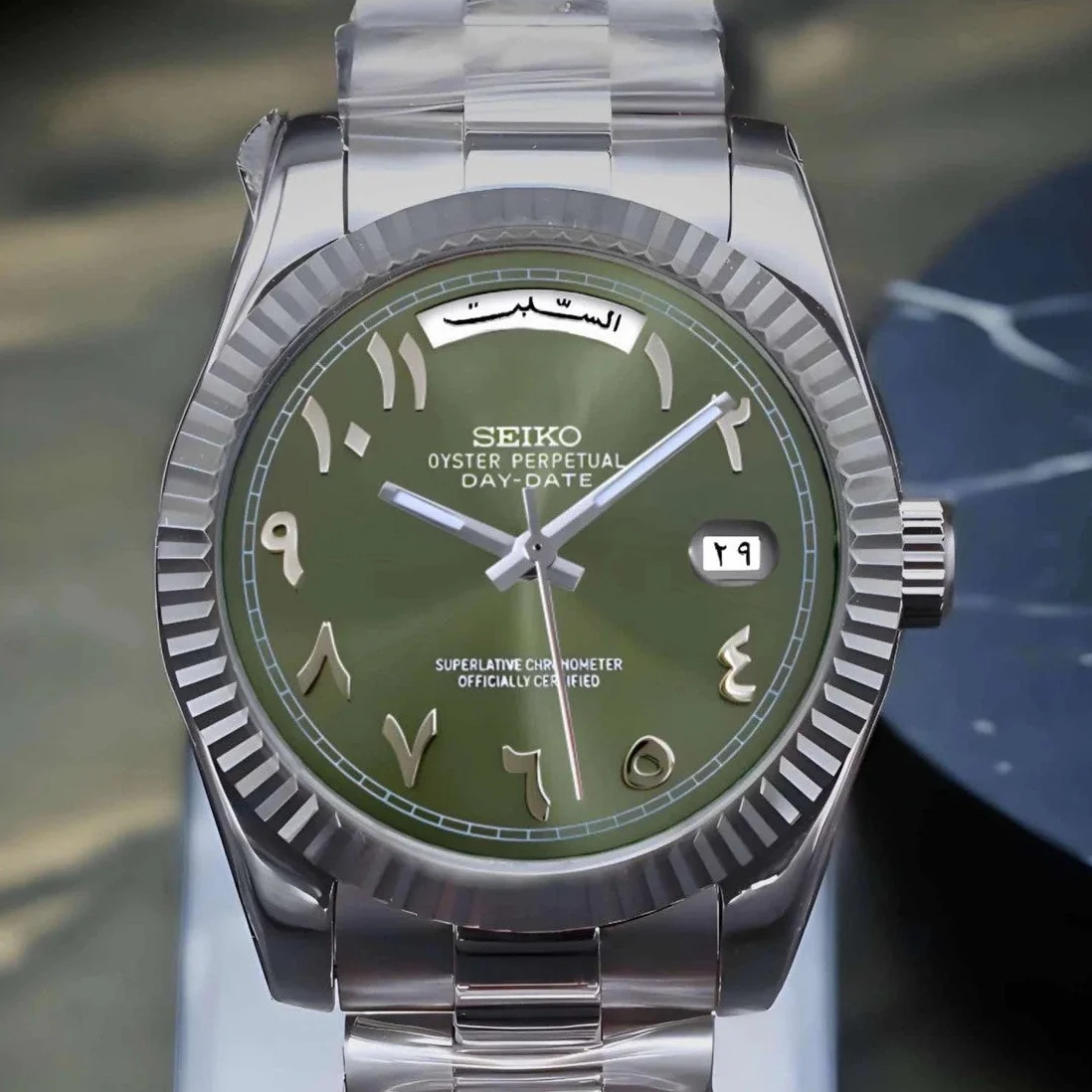 Day Date | Olive Green Arabic - Image 3