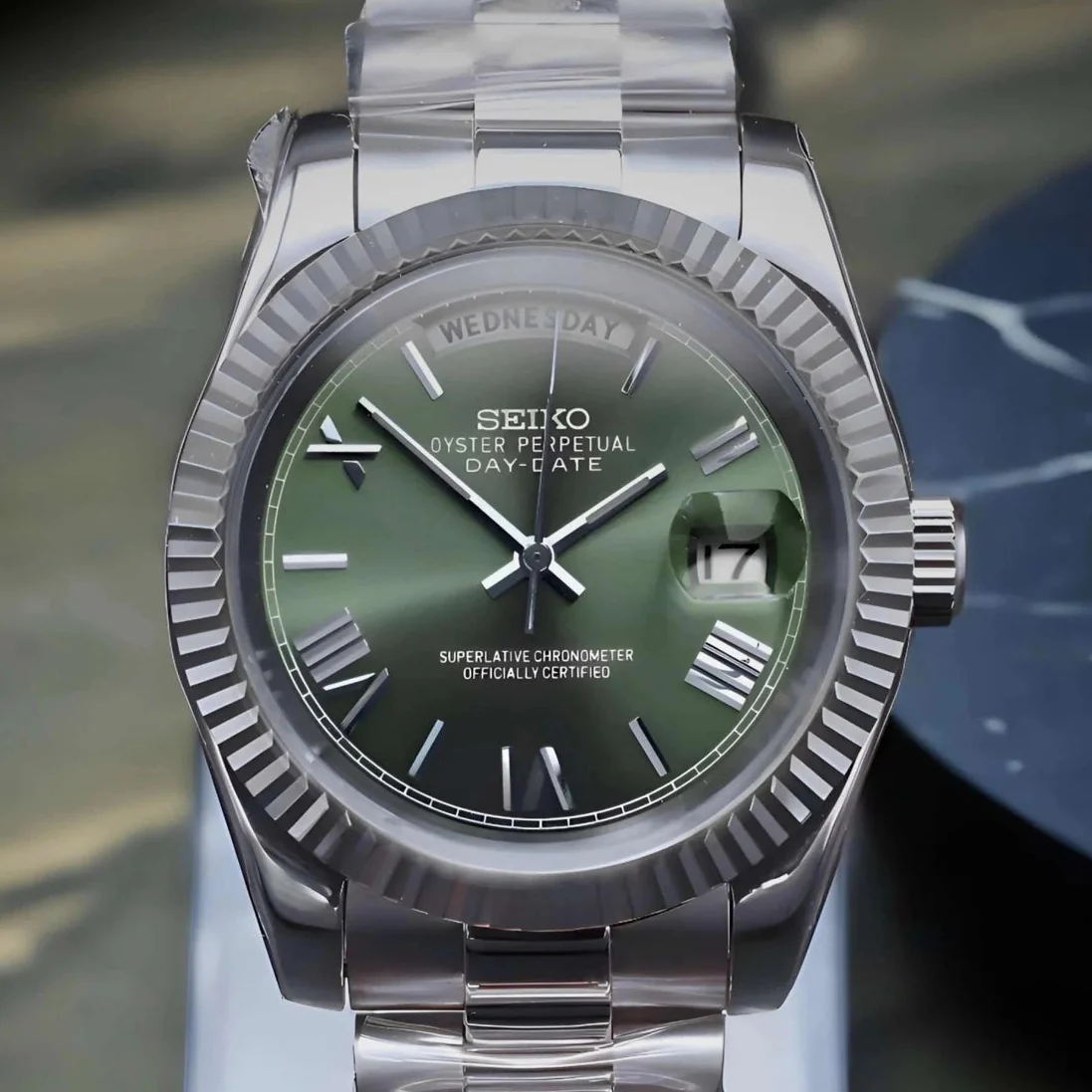 Day Date | Olive Green Roman Numeral - Image 2
