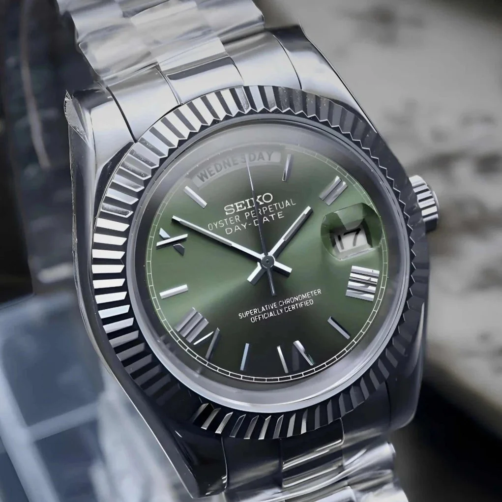 Day Date | Olive Green Roman Numeral - Image 3
