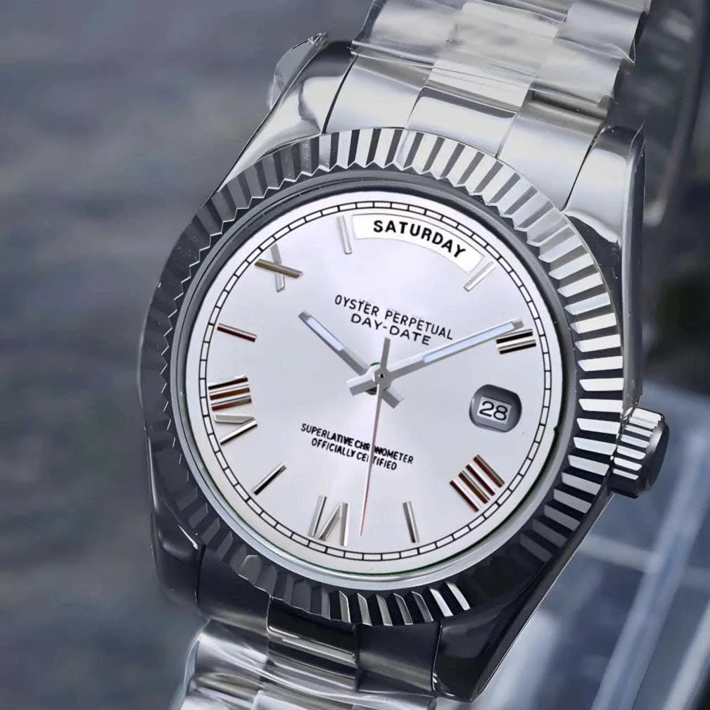 Day Date | White Roman Numeral