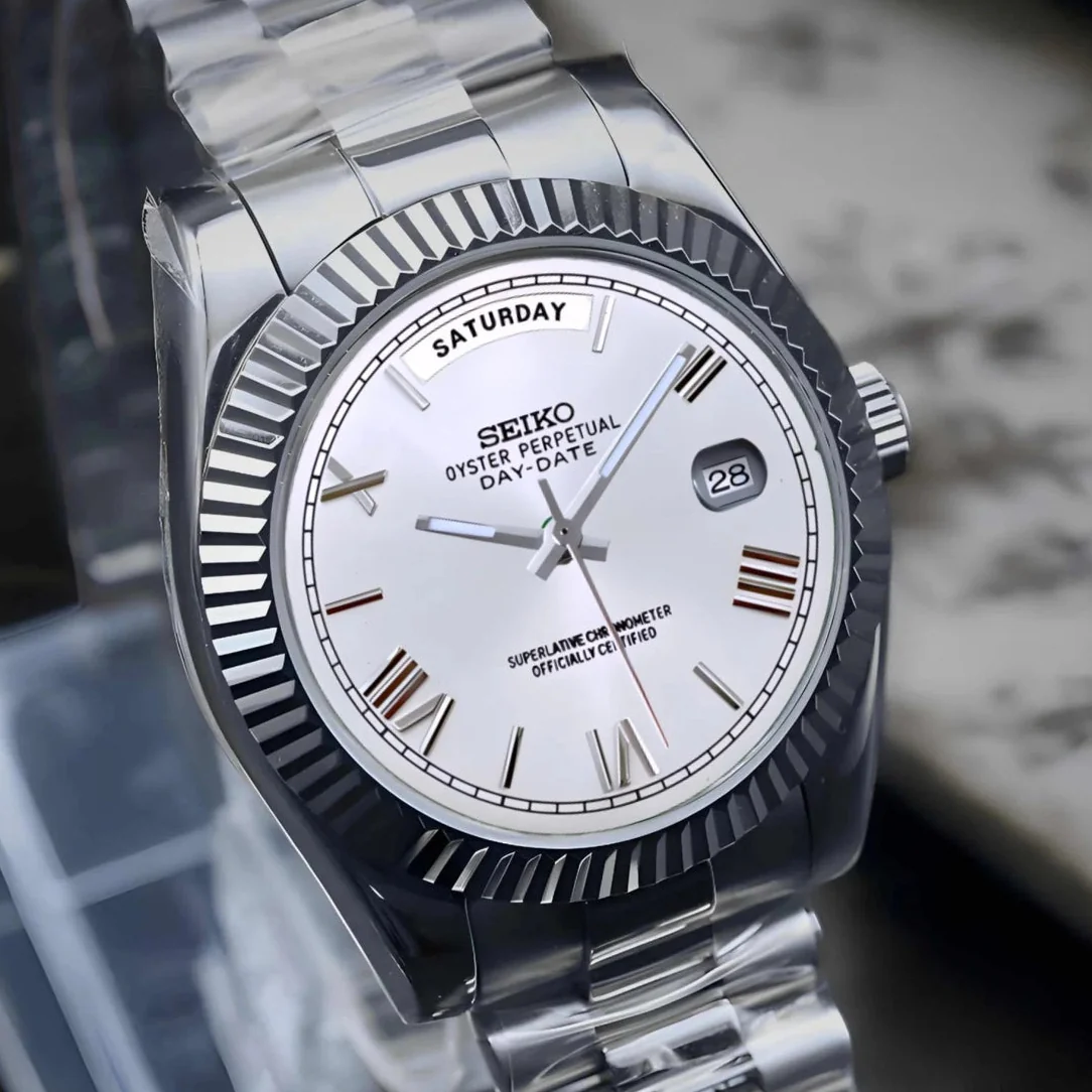 Day Date | White Roman Numeral - Image 3