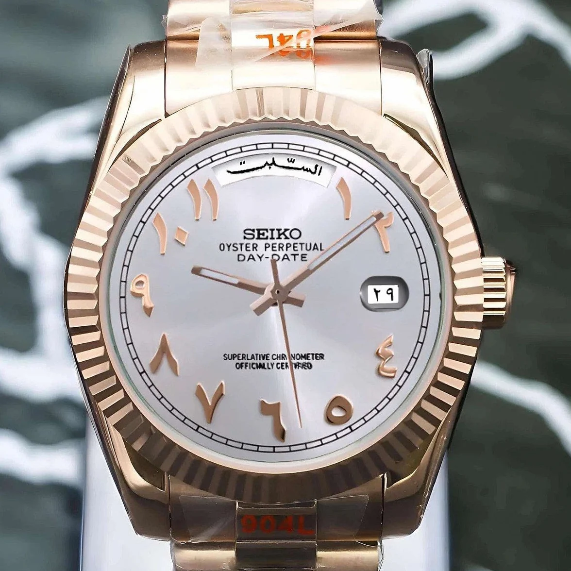 Day Date | White Rose Gold Arabic - Image 2