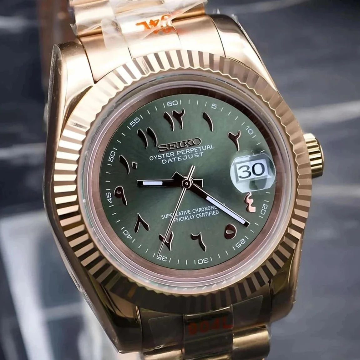 Rose Gold Olive Green Arabic DJ - Image 3