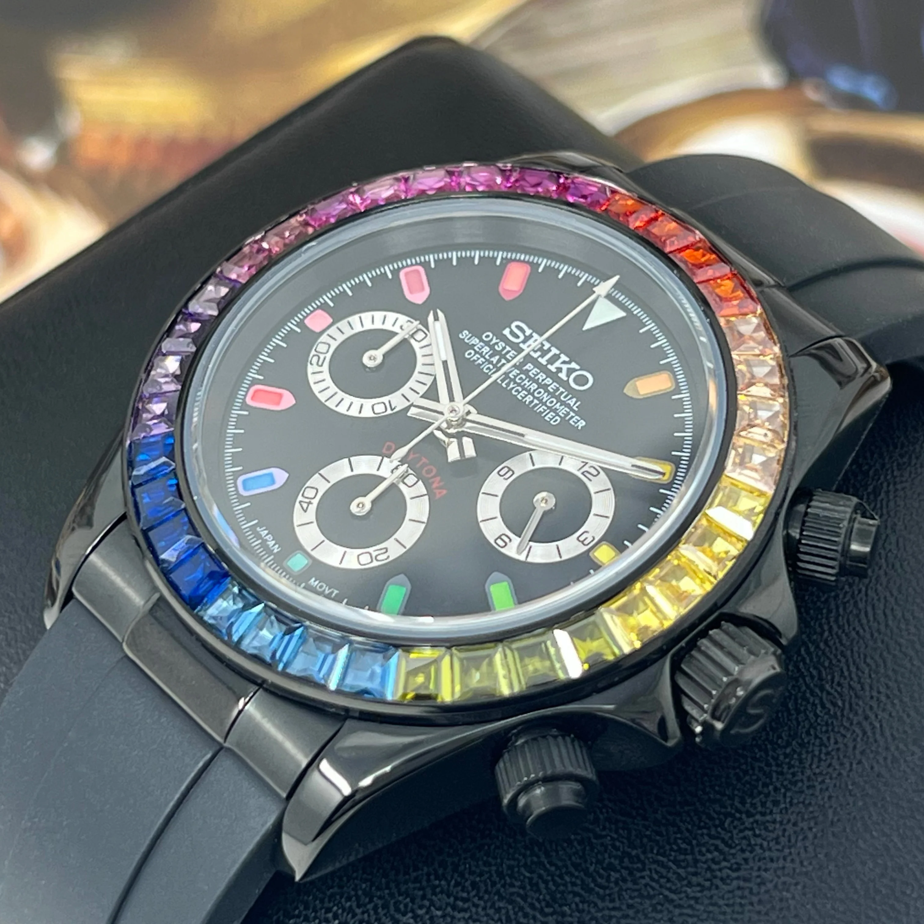 Seiktona Rainbow Black Chronograph - Image 4