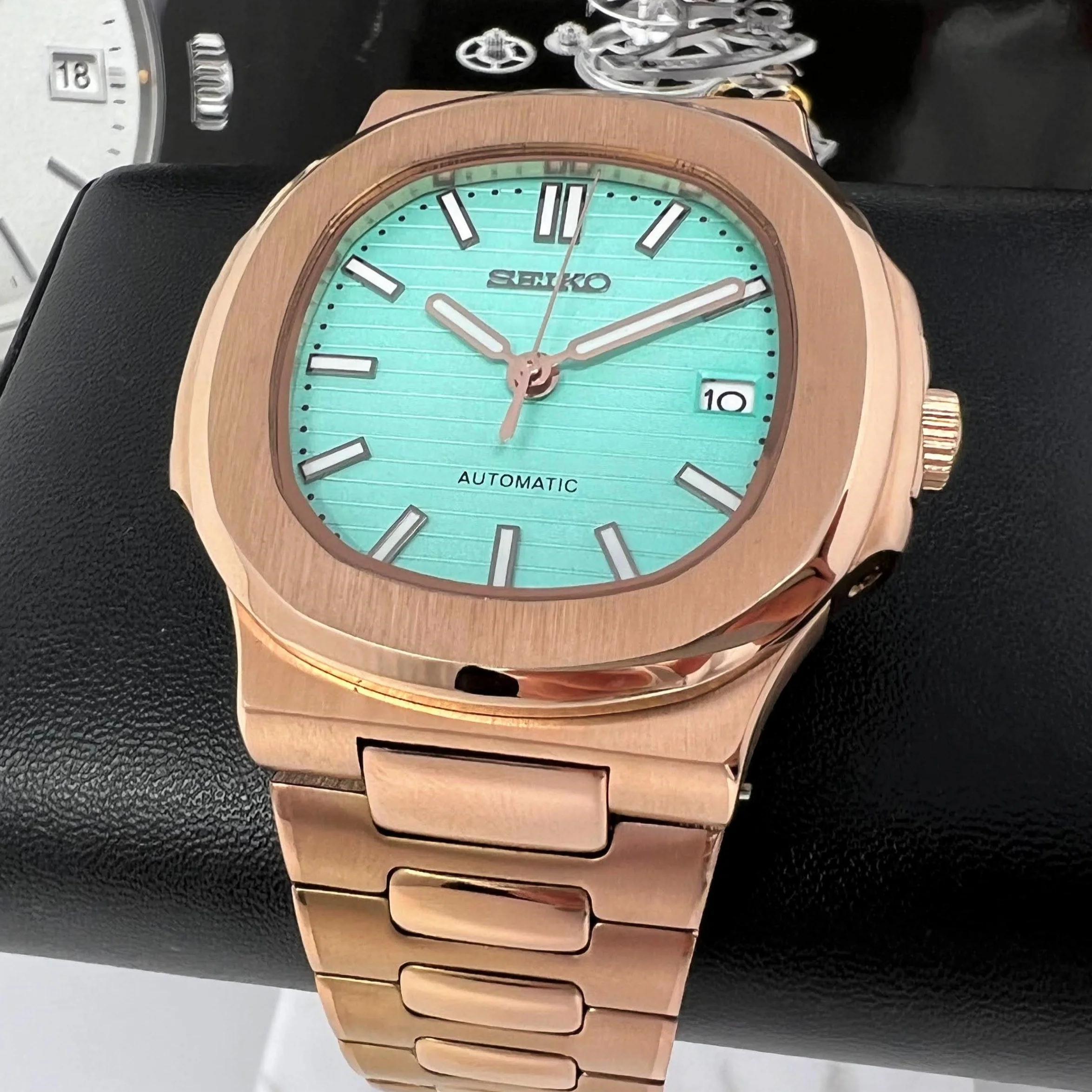 Seikonaut Aqua Blue Rose Gold - Image 2