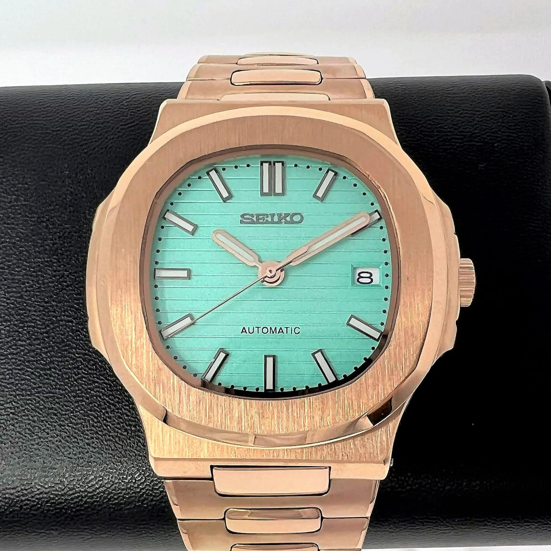 Seikonaut Aqua Blue Rose Gold - Image 4