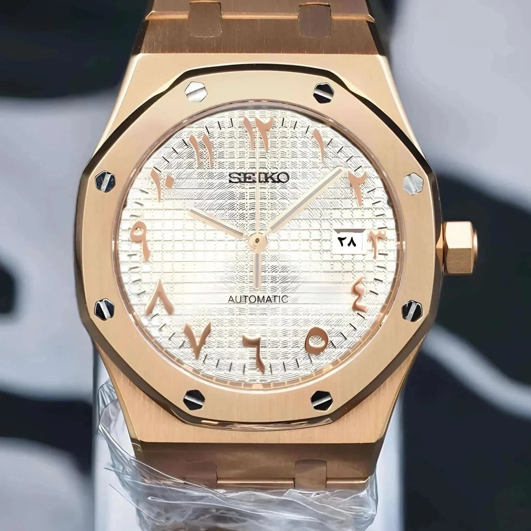 Seikoak White Rose Gold Arabic - Image 2