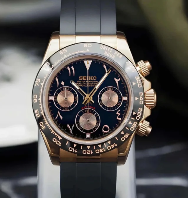 Seiktona Rose Gold Black Arabic - Image 2