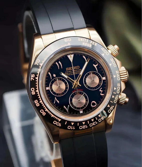 Seiktona Rose Gold Black Arabic - Image 3