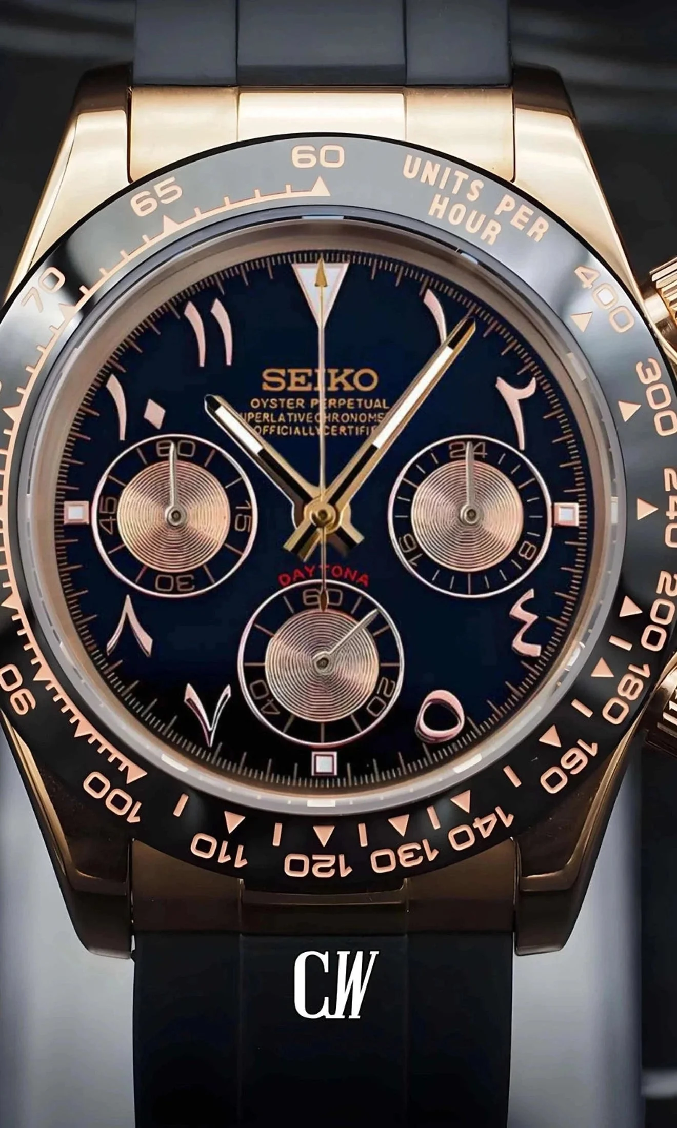 Seiktona Rose Gold Black Arabic - Image 4