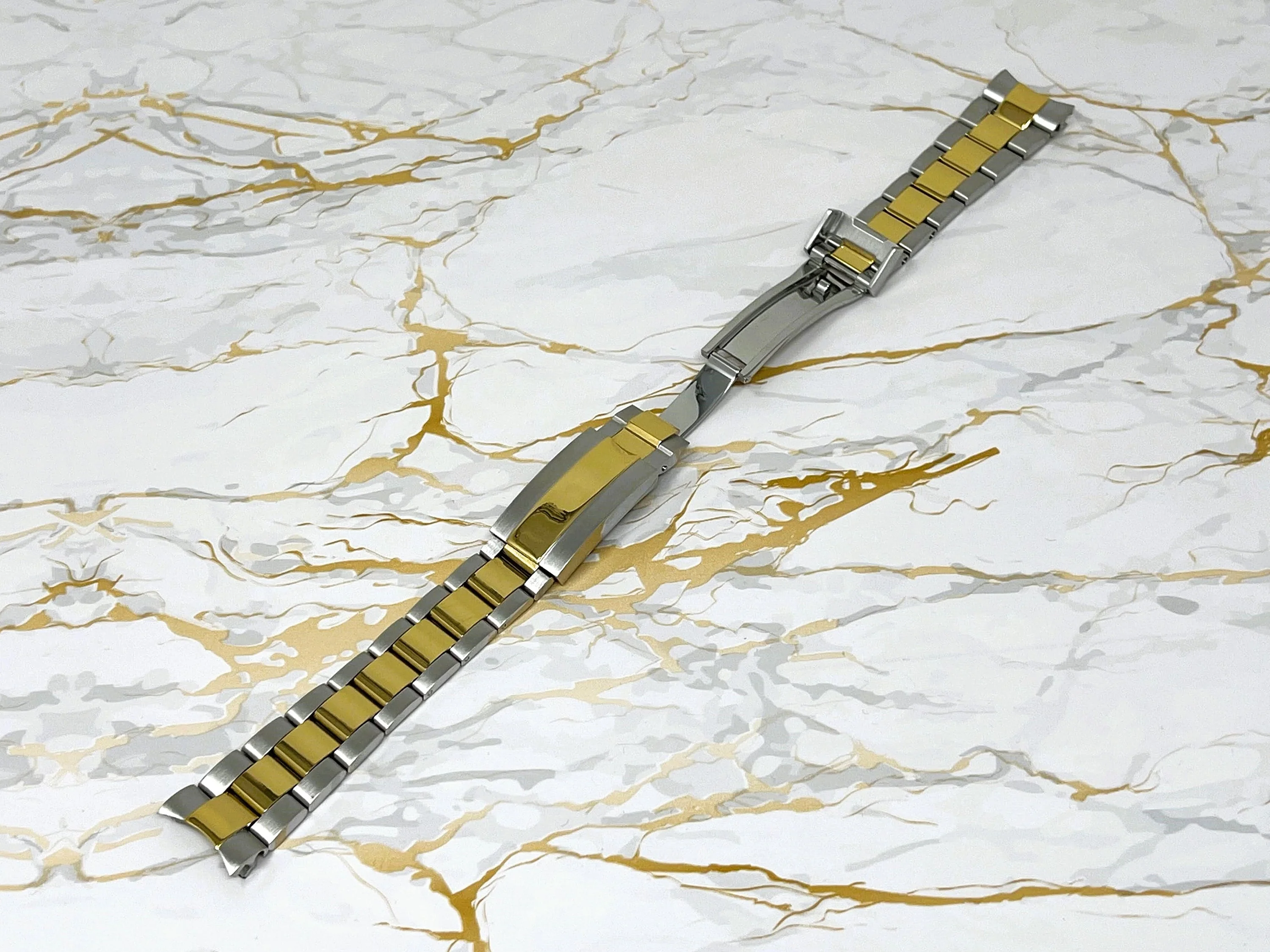 Yellow Gold and Two Tone Watch Strap - Image 6